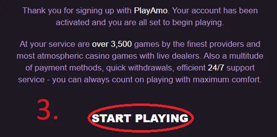 PlayAmo Registration 3