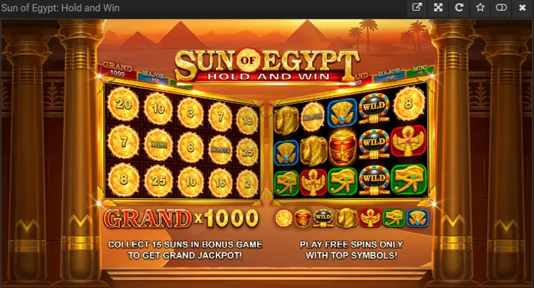 1xBit Sun of Egypt