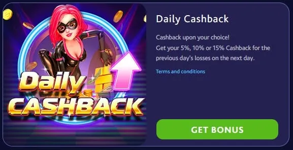 7BitCasino Daily Cashback