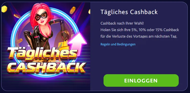 7Bit Casino Tägliches Cashback