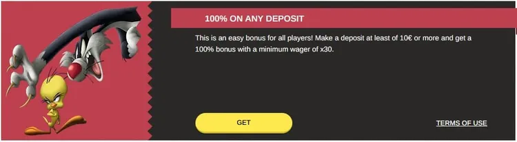Beep Beep Casino Bonus auf jede Einzahlung