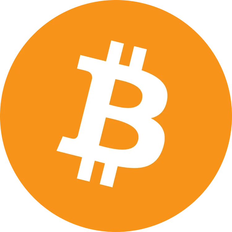 Bitcoin Logo mit Verlinkung
