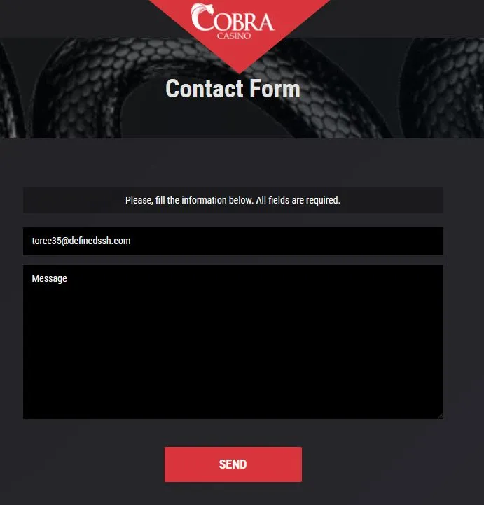 Cobracasino Contact