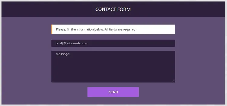 Cryptowild Contact Form