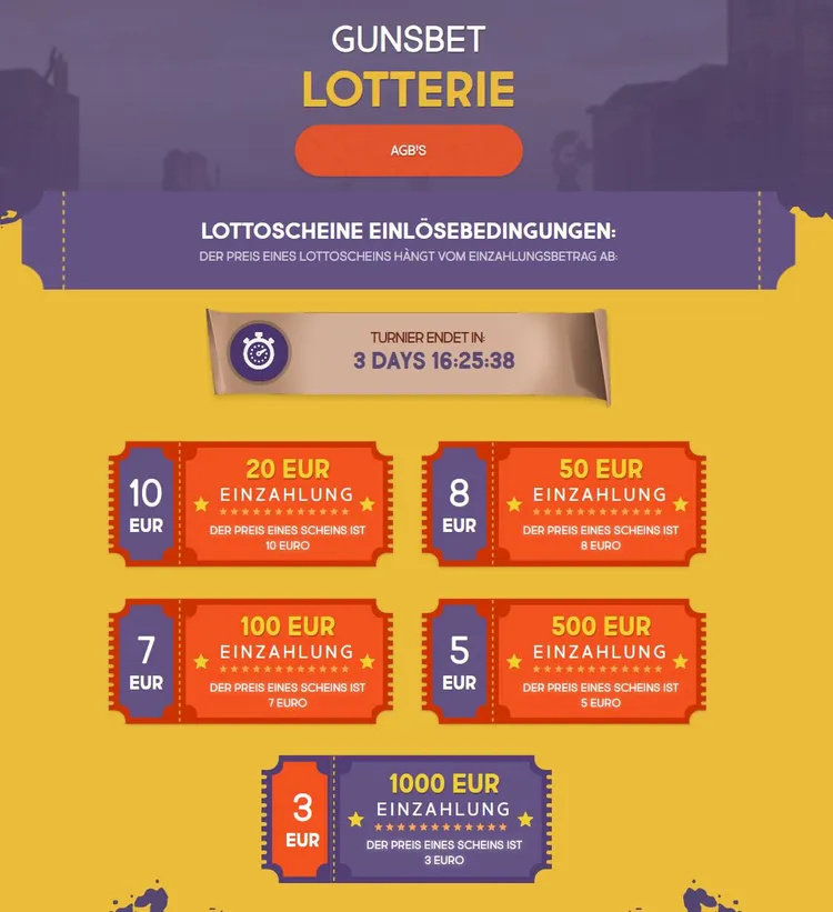 Gunsbet Lotterie