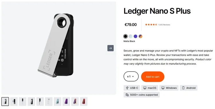 Ledger Nano S Plus Product