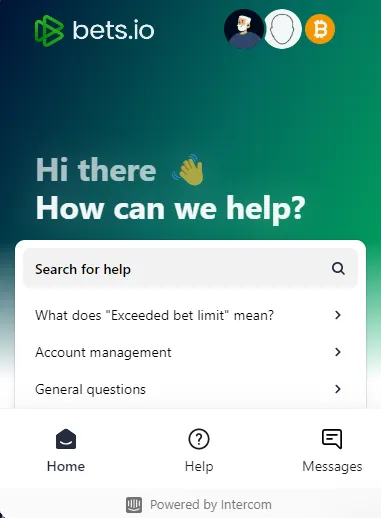 Bets.io Livechat