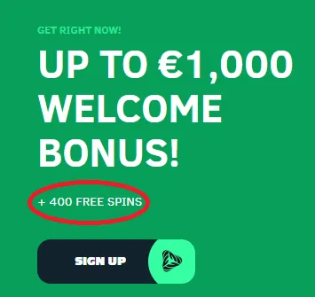 GreenSpin Welcome Bonus