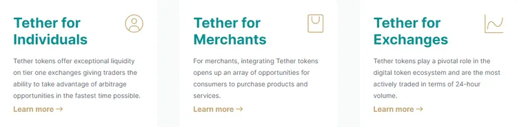 Tether Target Groups